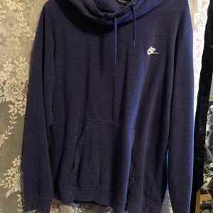 Blue Cowl neck nike sweatshirt
